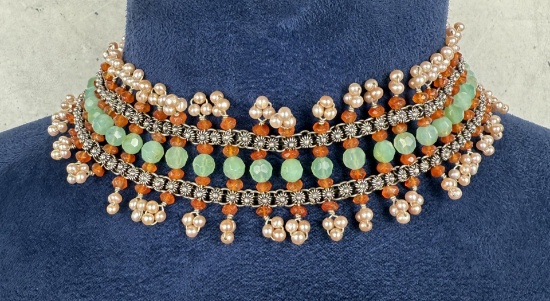 Liza Shtromberg Semi Precious Choker Necklace