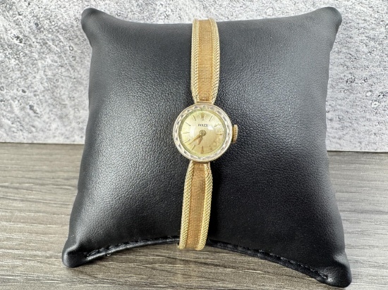 Art Deco 14k Gold Ladies Rolex Watch