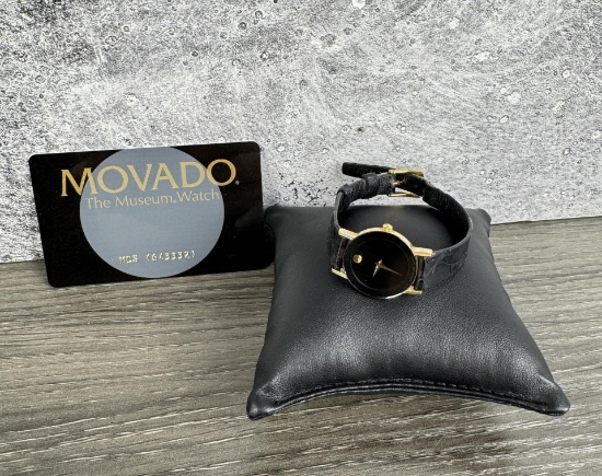14k Gold Movado Museum Watch