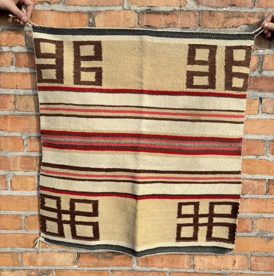 Navajo Indian Saddle Blanket Rug