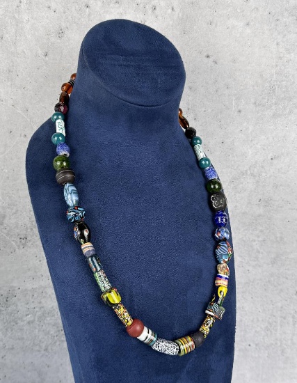 Native American Indian Trade Bead Necklace