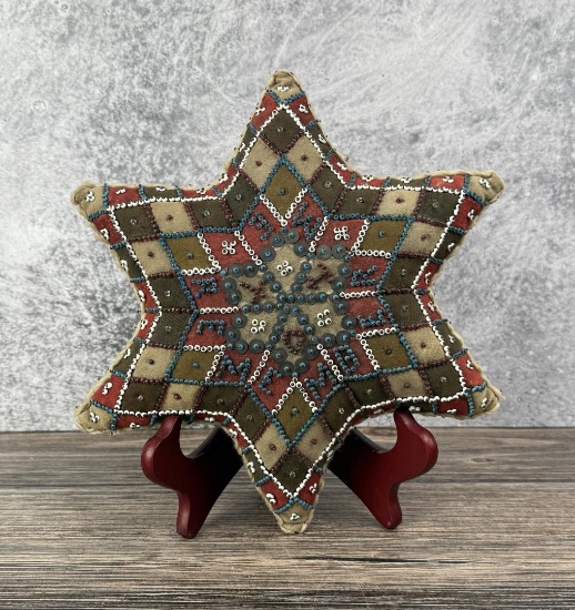 Micmac Native American Indian Beaded Pin Cushion