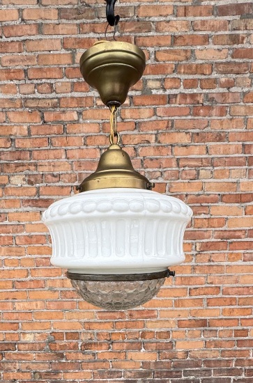 Art Deco Chandelier School House Hanging Lamp