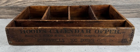 Hood's Sasparilla Crate Made into Shelf