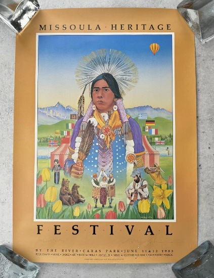 Monte Dolack Missoula Heritage Festival Print