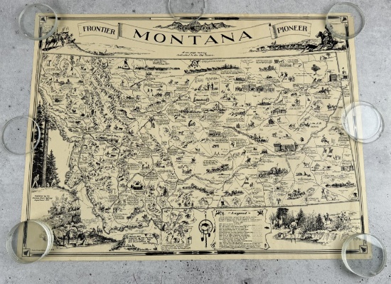 Montana Frontier Pioneer Map
