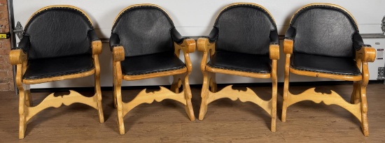 Custom Made Montana Ranch Wood Chairs