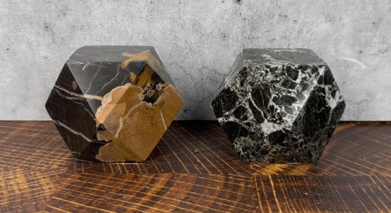 Marble Bookends