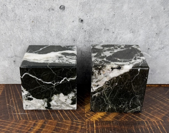 Marble Bookends