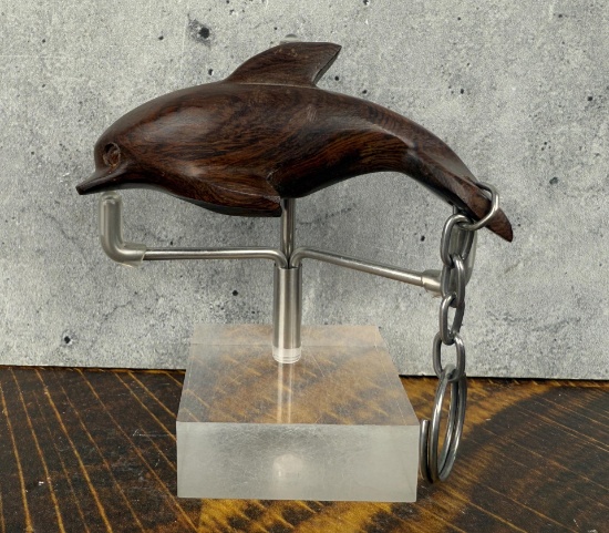 Mexican Ironwood Dolphin Keychain