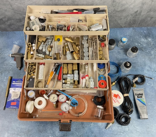 Group of Air Brushes and Air Brush Parts