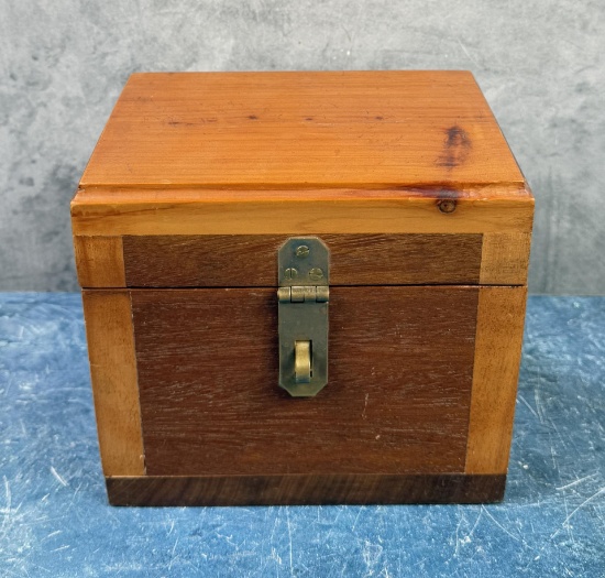 Custom Made Cedar Wood Trinket Box