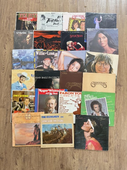 Collection of 33 LP Records Albums
