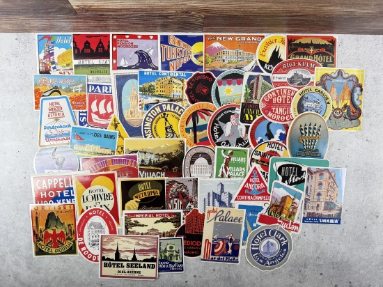 Collection of Reproduction Luggage Decals