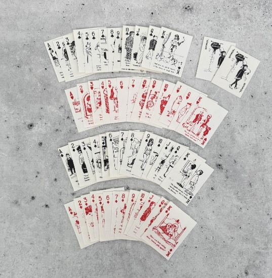 Risque Nude Miniature Playing Cards