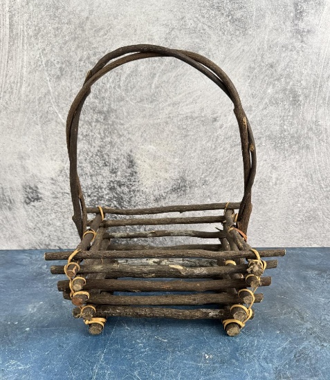 Adirondack Bent Twig Gathering Basket