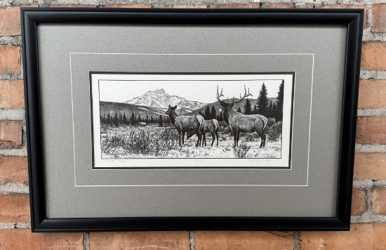 William Gamradt Winter Visitors Print