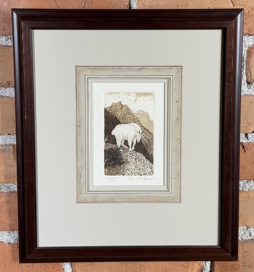 William Gamradt Mountain Goat Engraving