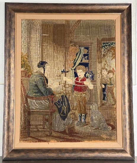 Antique French Tapestry Panel