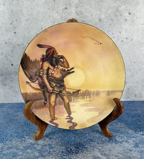 Nippon Native American Indian Relief Plate