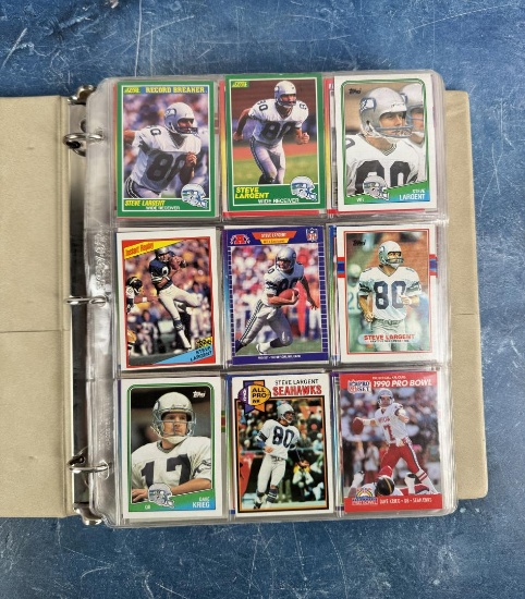 Binder Collection of Football and Baseball Cards