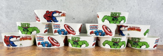 1990 Marvel Peter Pan Cereal Bowls