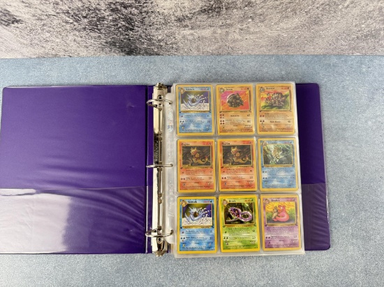 Binder of WOTC Base Set Pokemon Cards