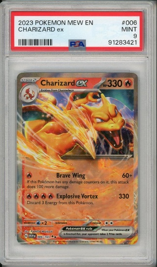 2023 Pokemon MEW Charizard EX 006 PSA 9