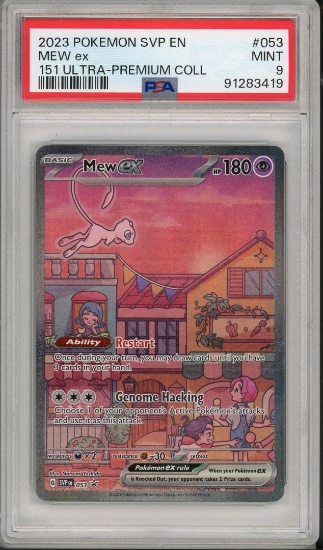 2023 Pokemon SVP Mew Ex 053 151 UPC PSA 9