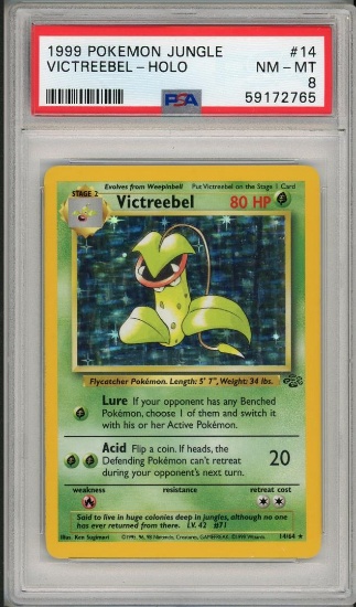 1999 Pokemon Jungle Victreebel Holo 14 PSA 8