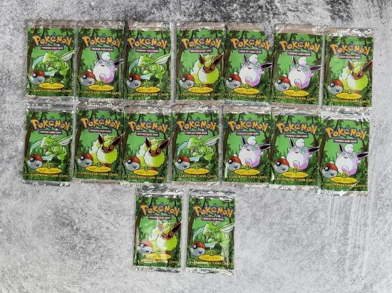 Pokemon Jungle 1st Edition Booster Pack Wrappers