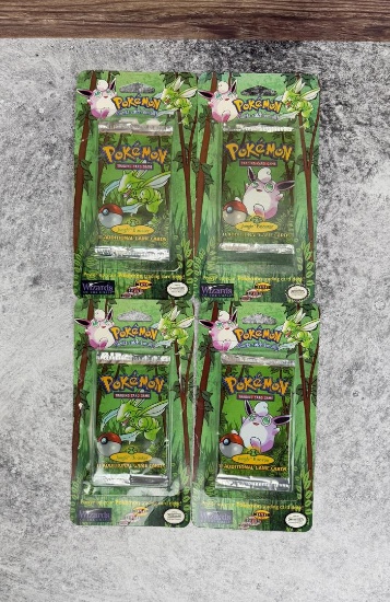 1999 Pokemon Jungle Blister Booster Pack Wrappers
