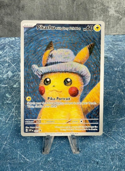 2023 Pokemon Pikachu with Grey Felt Hat Card
