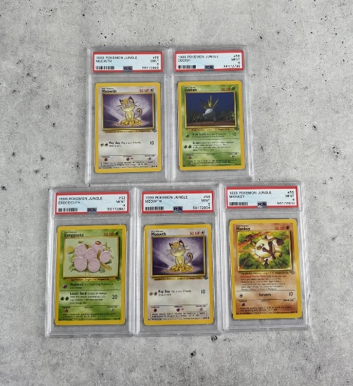 1999 Pokemon Jungle Unlimited PSA 9 Cards