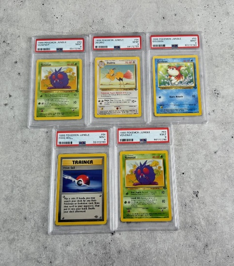 1999 Pokemon Jungle Unlimited PSA 9 Cards