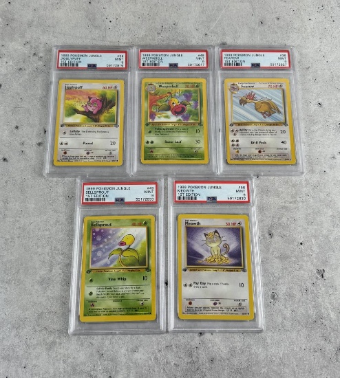 1999 Pokemon Jungle 1st Edition PSA 9 Cards