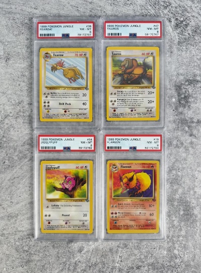 1999 Pokemon Jungle Unlimited PSA 8 Cards