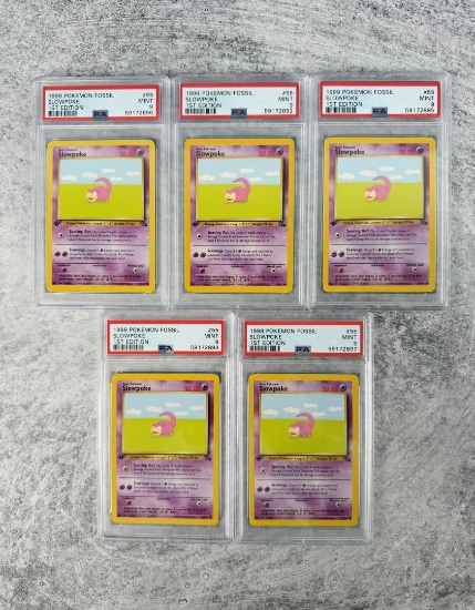 1999 Pokemon Fossil 1st Edition PSA 9 Cards