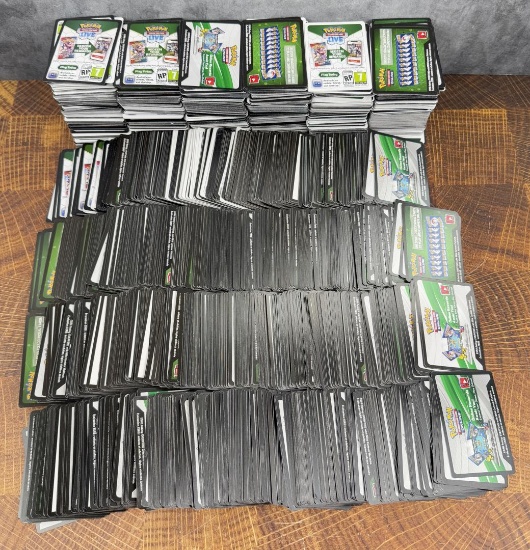 Collection of 3000 Pokemon Code Cards