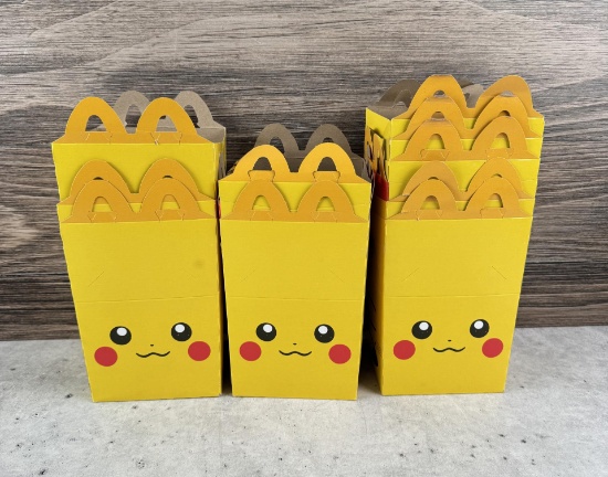 Collection of Pokemon McDonald's Happy Meal Boxes