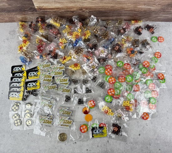 Collection of Pokemon Dice Damage Counters