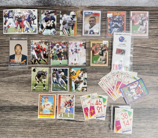 Collection of Football Cards OJ Simpson