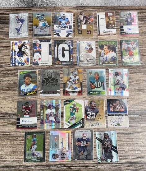 Collection of Patch and Auto Football Cards