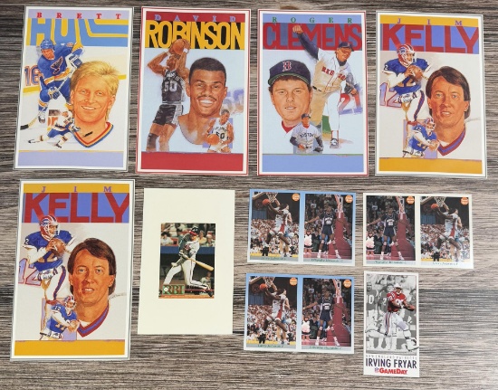 Collection of Football Baseball Cards