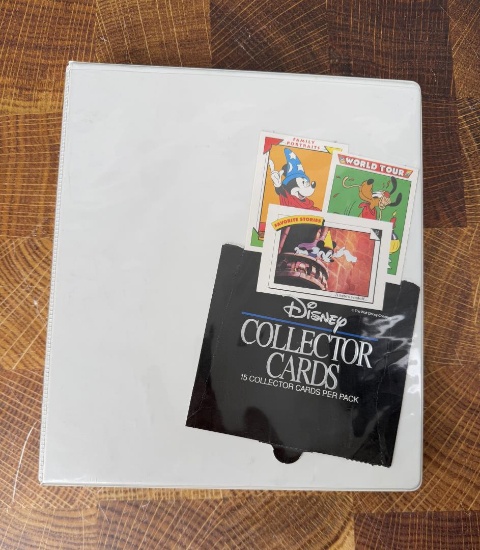 1991 Disney Cards in Binder