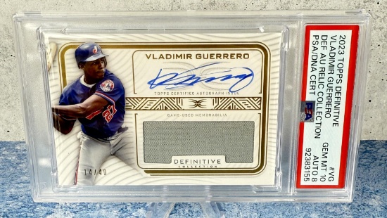 2023 Topps Definitive Vladimir Guerrero PSA 10