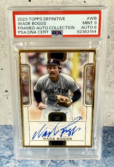 2023 Topps Definitive Wade Boggs Framed Auto Card