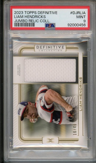 2023 Topps Definitive Liam Hendricks PSA 9