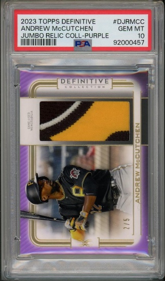 2023 Topps Definitive Andrew McCutchen PSA 10