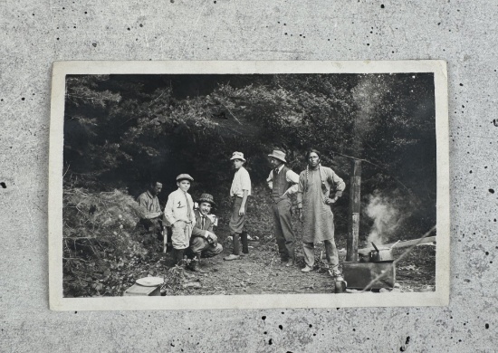 Taos Art Colony Artist Picnic Photo Signed